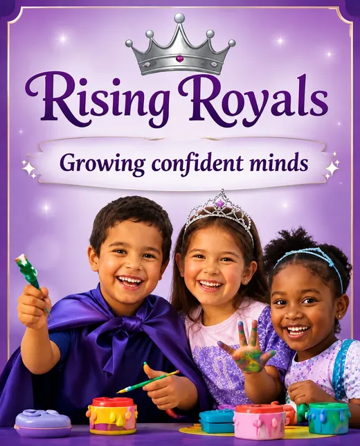Rising Royals poster: Growing confident minds